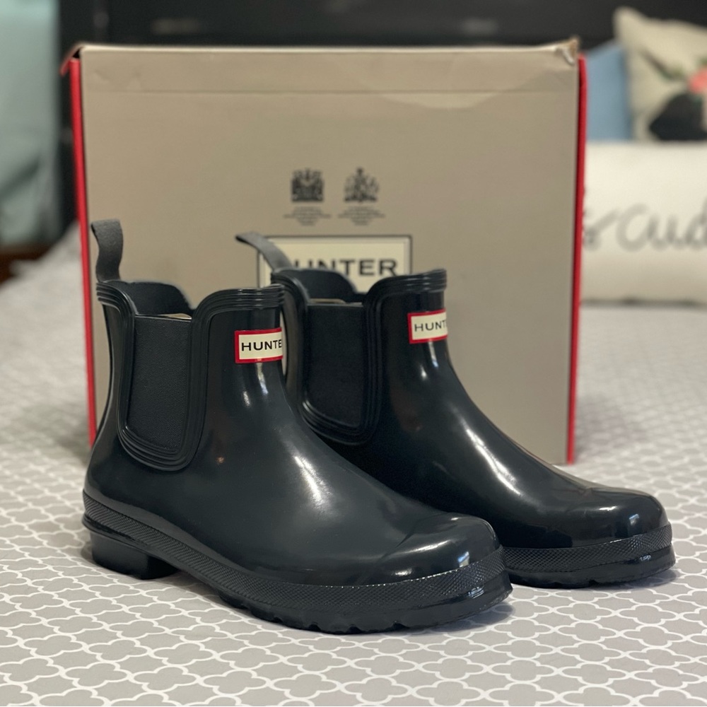 New Hunter Women’s Original Chelsea Gloss -Size 10